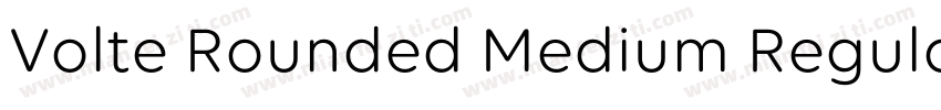 Volte Rounded Medium Regular字体转换